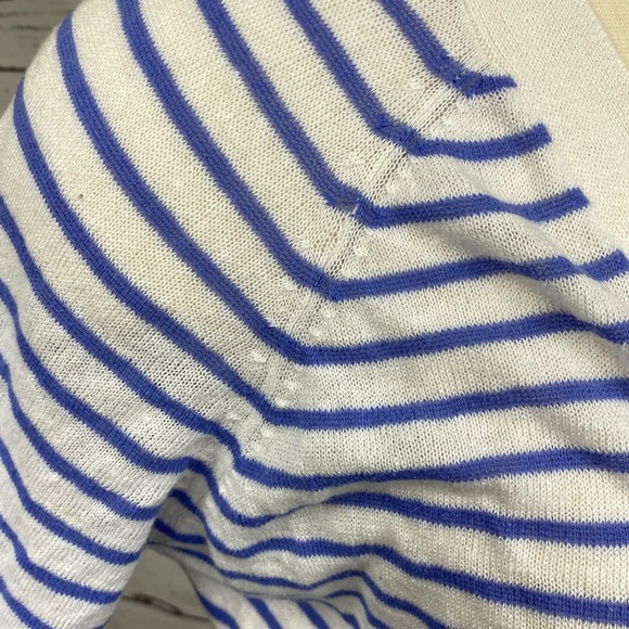 Forever21 White Stripe Cardigan - Picture 6 of 8